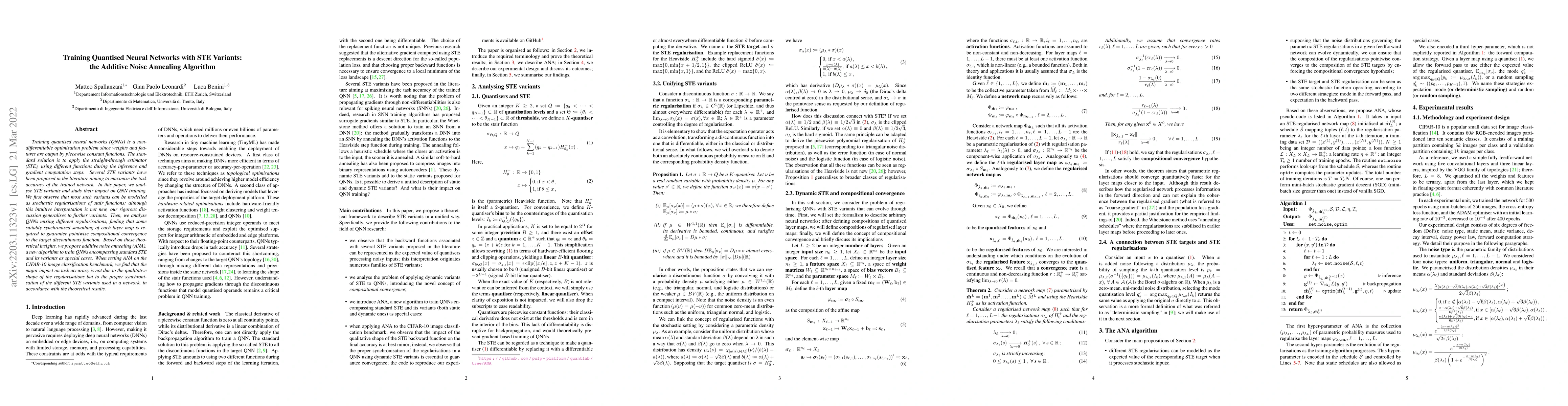 Thumbnail for Training Quantised Neural Networks with STE Variants: the Additive Noise
  Annealing Algorithm