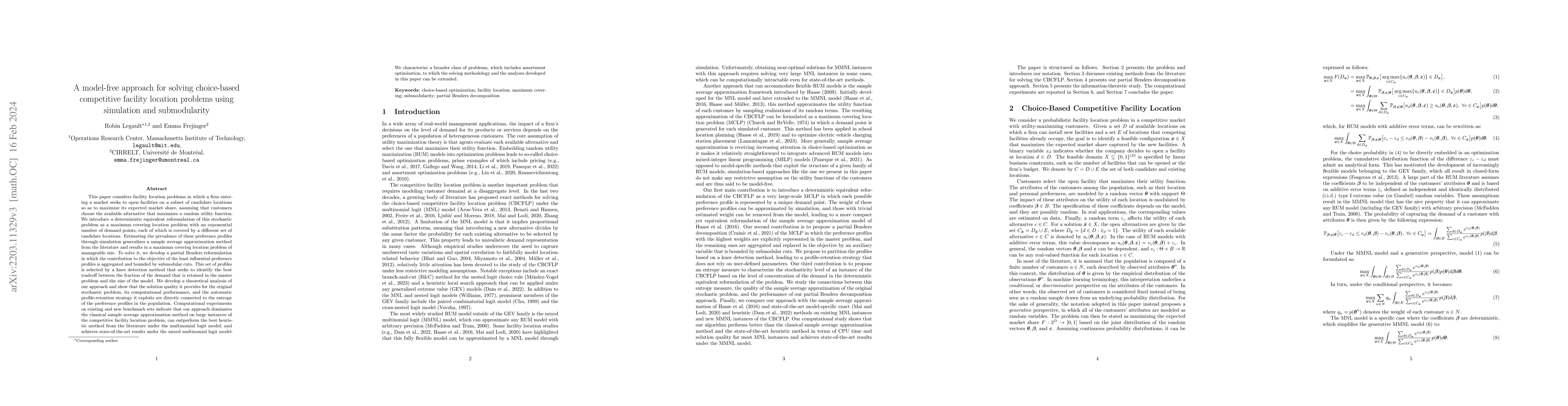 Thumbnail for A model-free approach for solving choice-based competitive facility
  location problems using simulation and submodularity