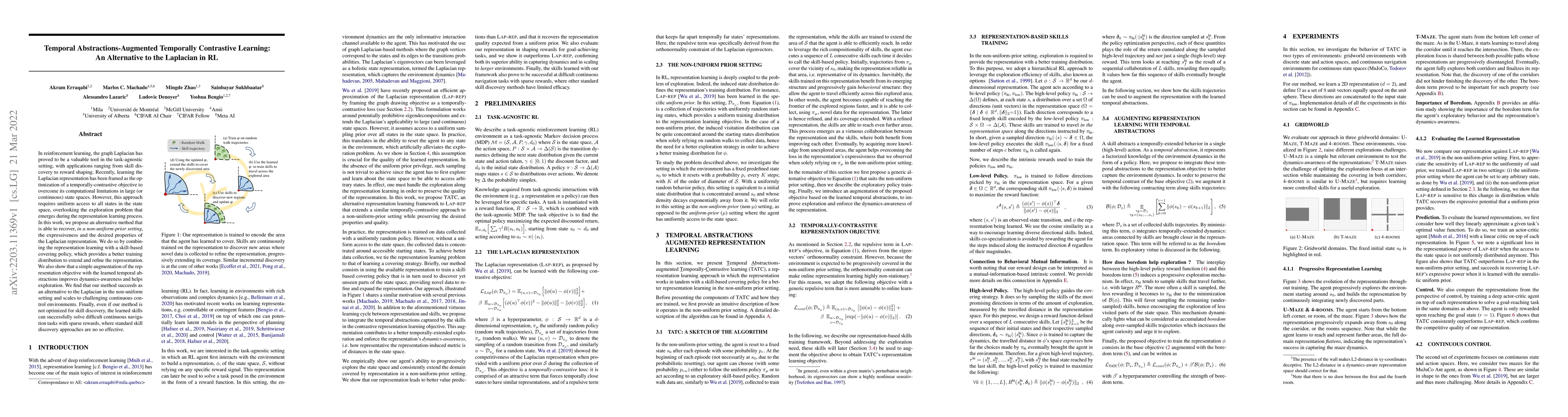 Thumbnail for Temporal Abstractions-Augmented Temporally Contrastive Learning: An
  Alternative to the Laplacian in RL