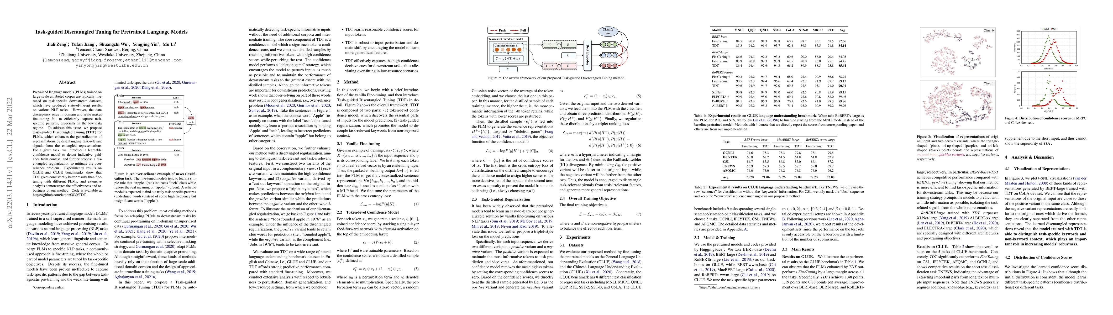 Thumbnail for Task-guided Disentangled Tuning for Pretrained Language Models