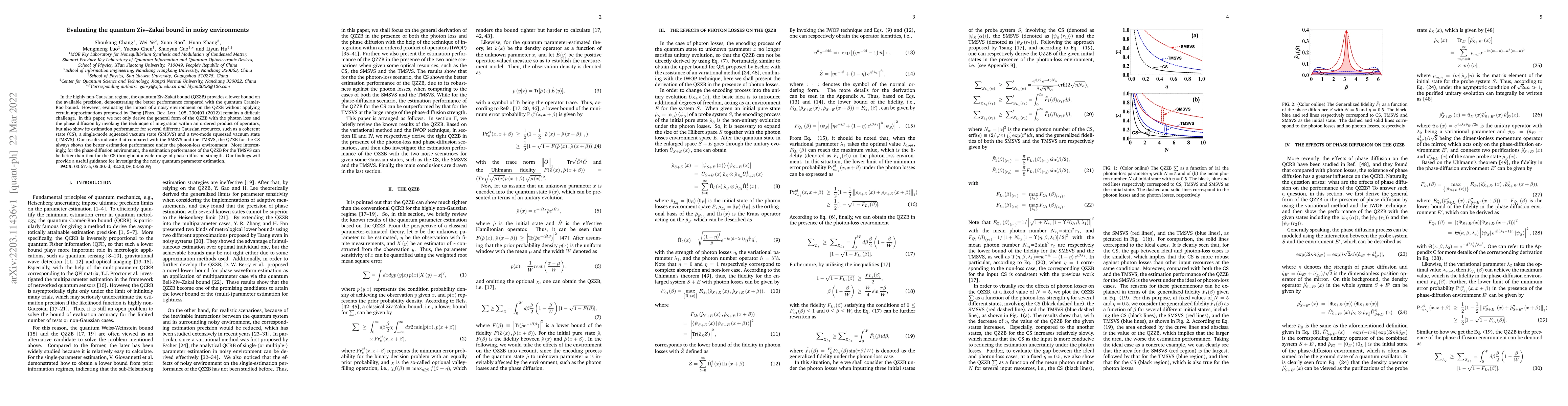 Thumbnail for Evaluating the quantum Ziv-Zakai bound in noisy environments