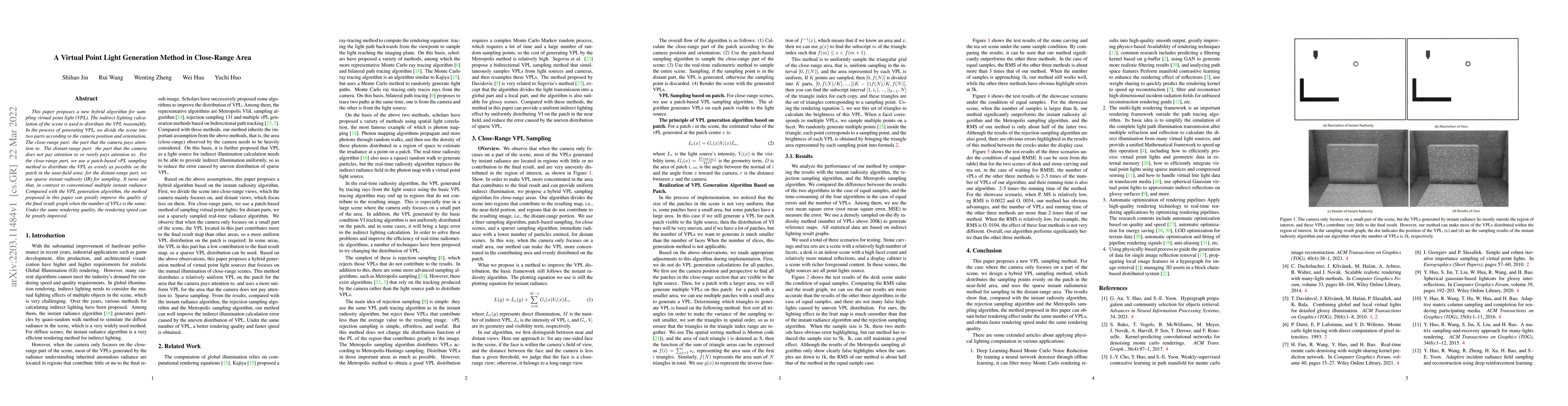 Thumbnail for A Virtual Point Light Generation Method in Close-Range Area