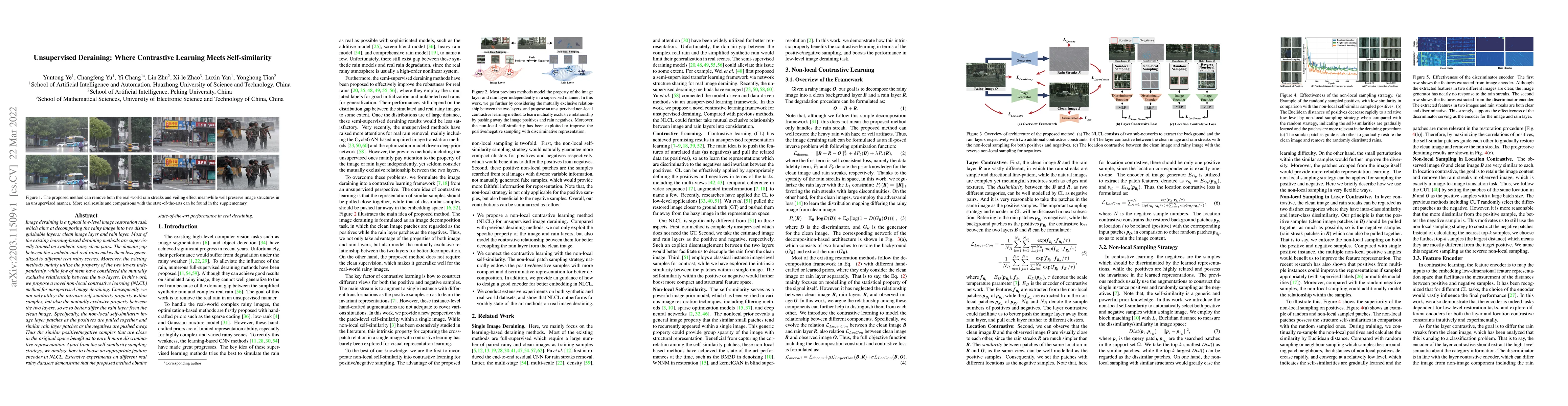 Thumbnail for Unsupervised Deraining: Where Contrastive Learning Meets Self-similarity