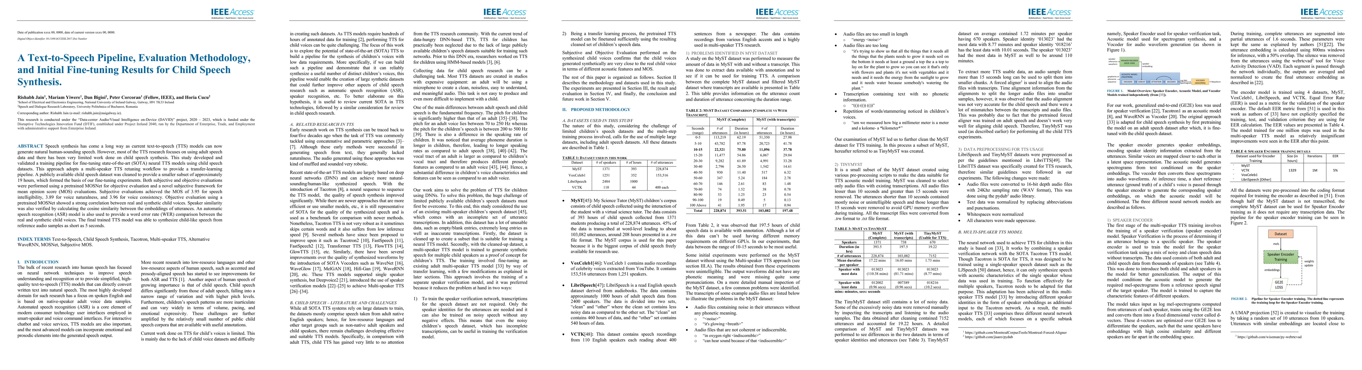 Thumbnail for A Text-to-Speech Pipeline, Evaluation Methodology, and Initial
  Fine-Tuning Results for Child Speech Synthesis