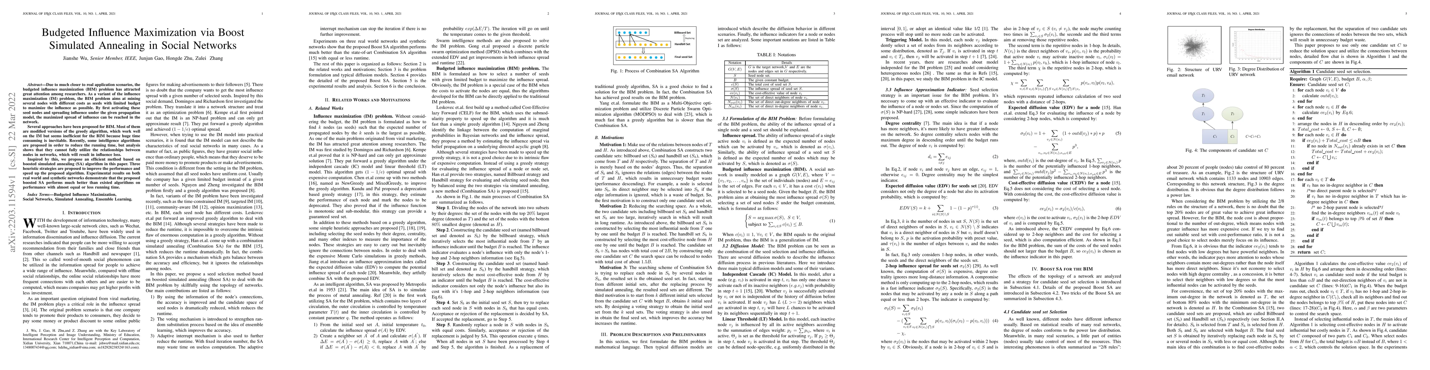Thumbnail for Budgeted Influence Maximization via Boost Simulated Annealing in Social
  Networks