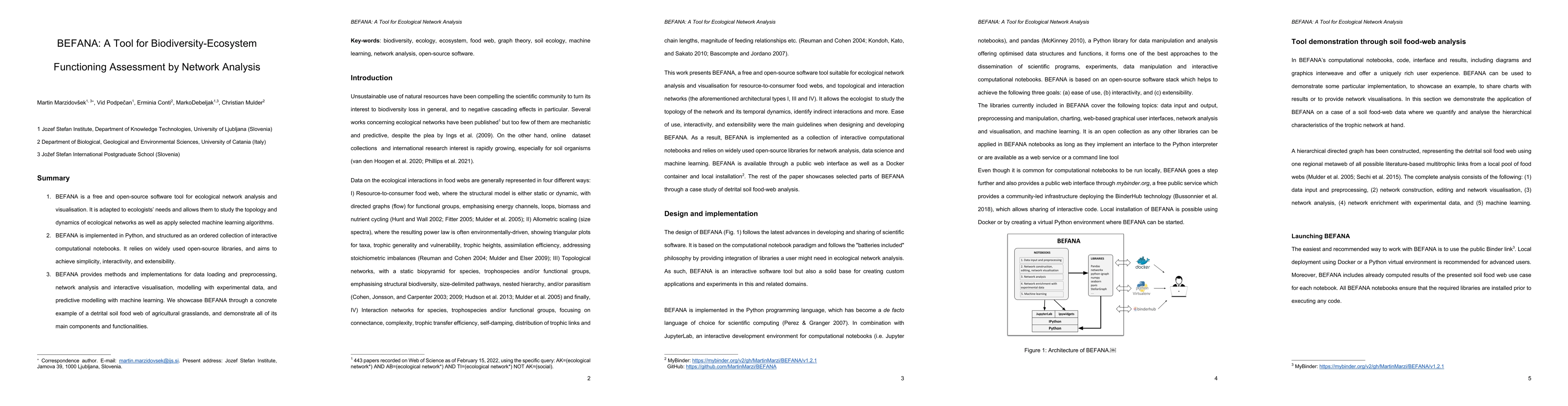 Thumbnail for BEFANA: A Tool for Biodiversity-Ecosystem Functioning Assessment by
  Network Analysis