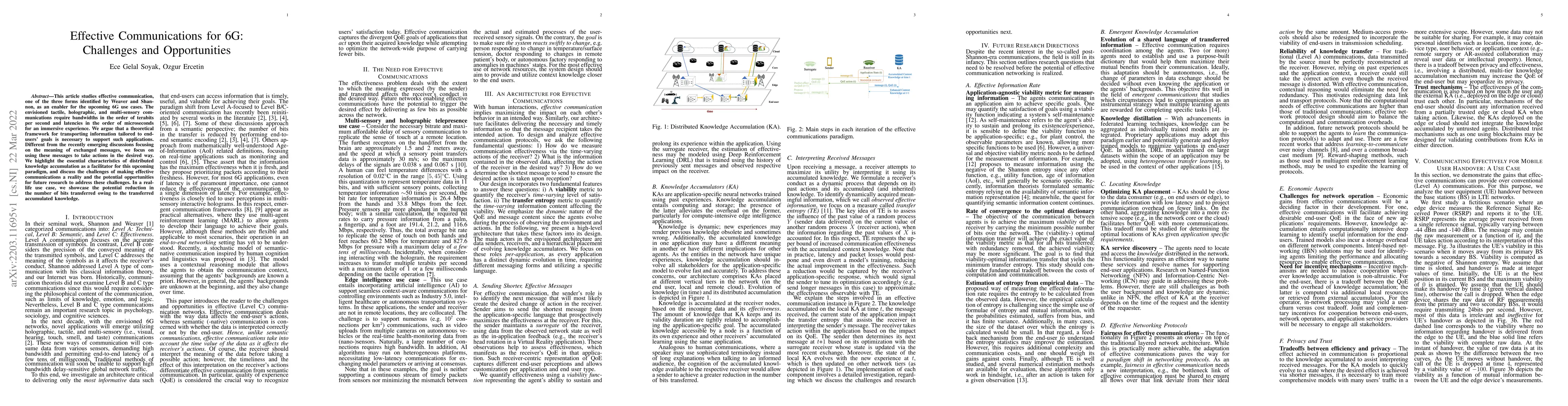 Thumbnail for Effective Communications for 6G: Challenges and Opportunities