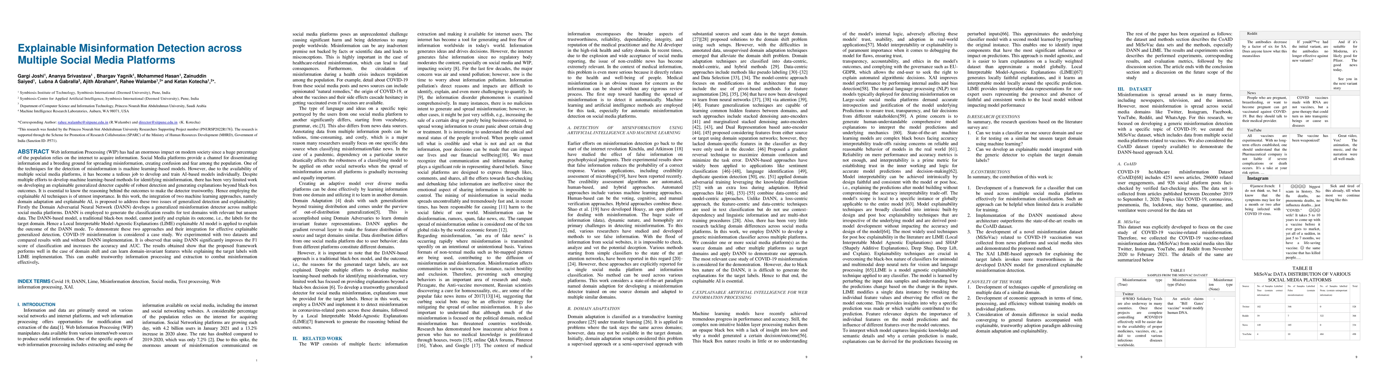 Thumbnail for Explainable Misinformation Detection Across Multiple Social Media
  Platforms