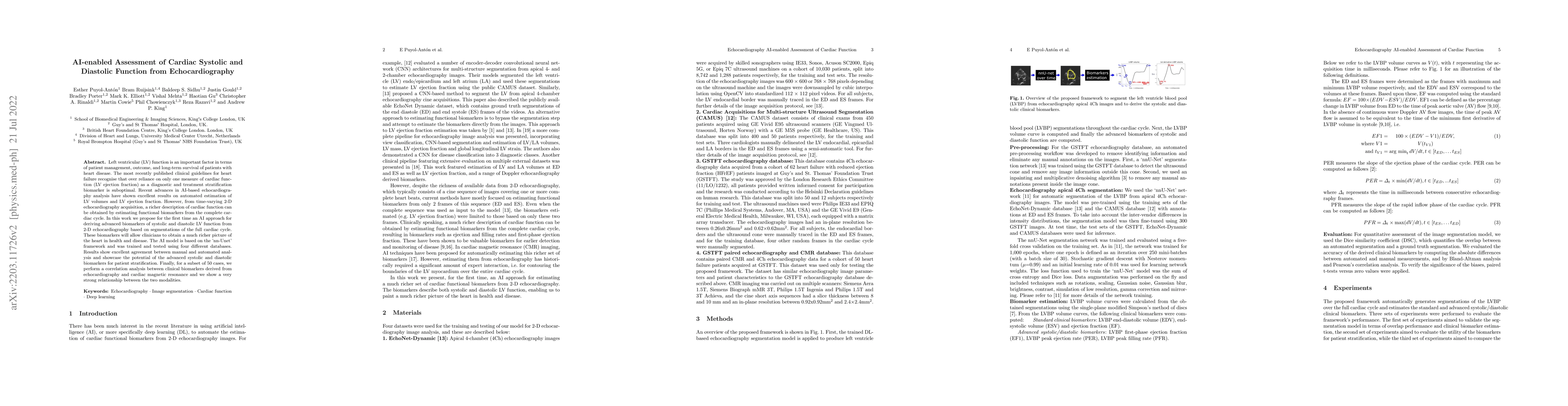 Thumbnail for AI-enabled Assessment of Cardiac Systolic and Diastolic Function from
  Echocardiography
