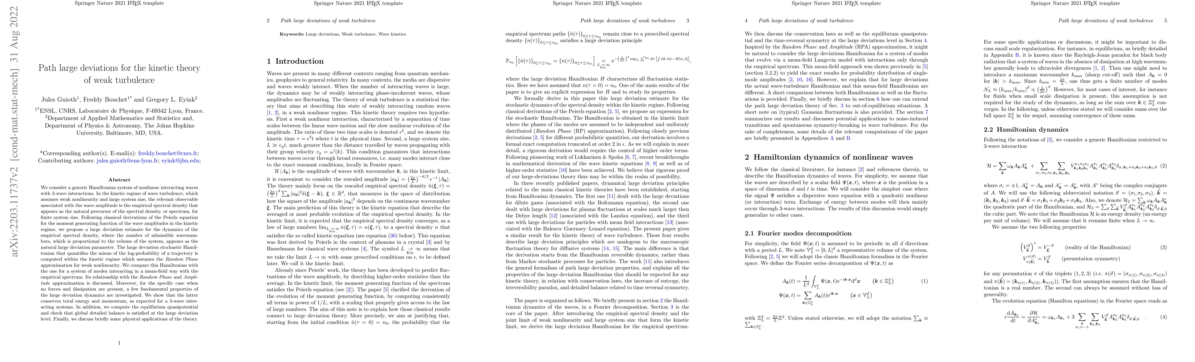 Thumbnail for Path large deviations for the kinetic theory of weak turbulence