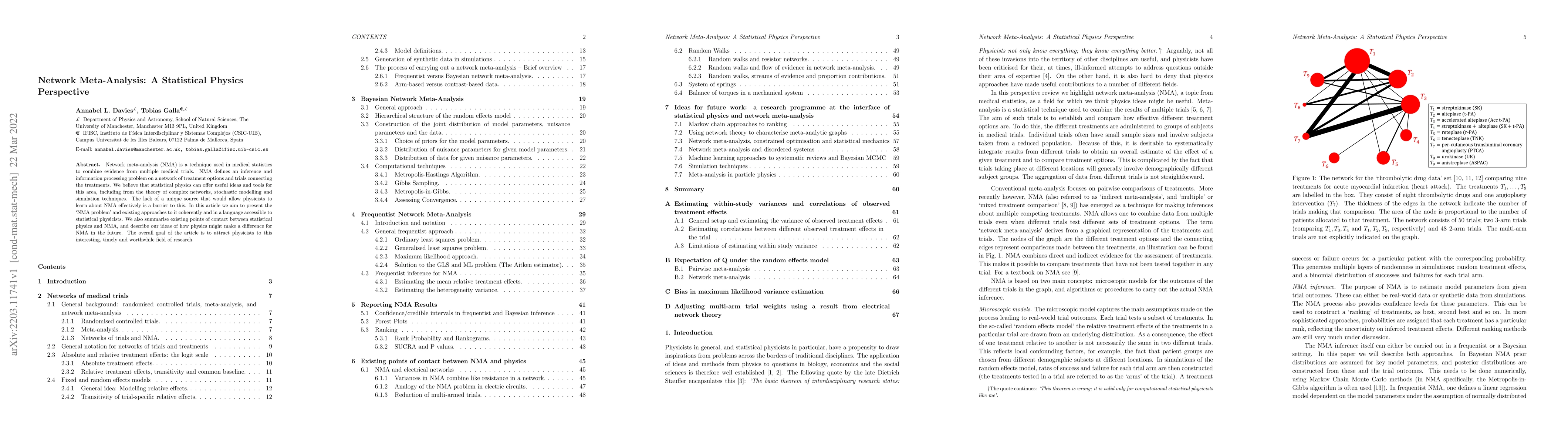 Thumbnail for Network Meta-Analysis: A Statistical Physics Perspective