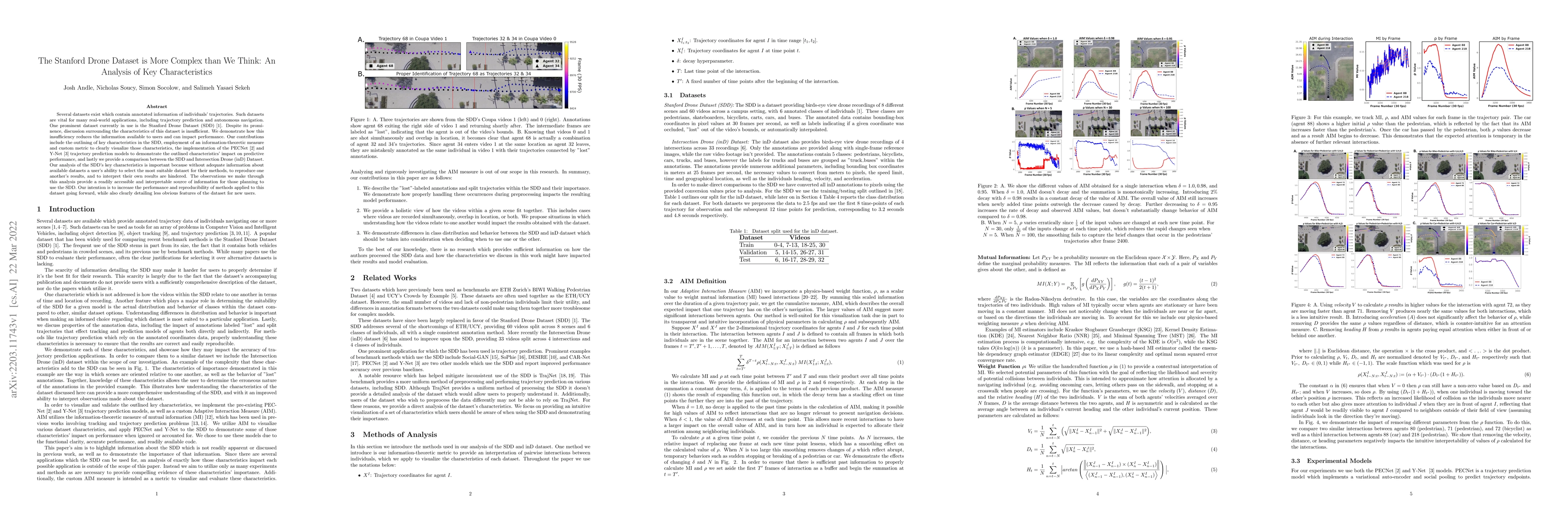 Thumbnail for The Stanford Drone Dataset is More Complex than We Think: An Analysis of
  Key Characteristics