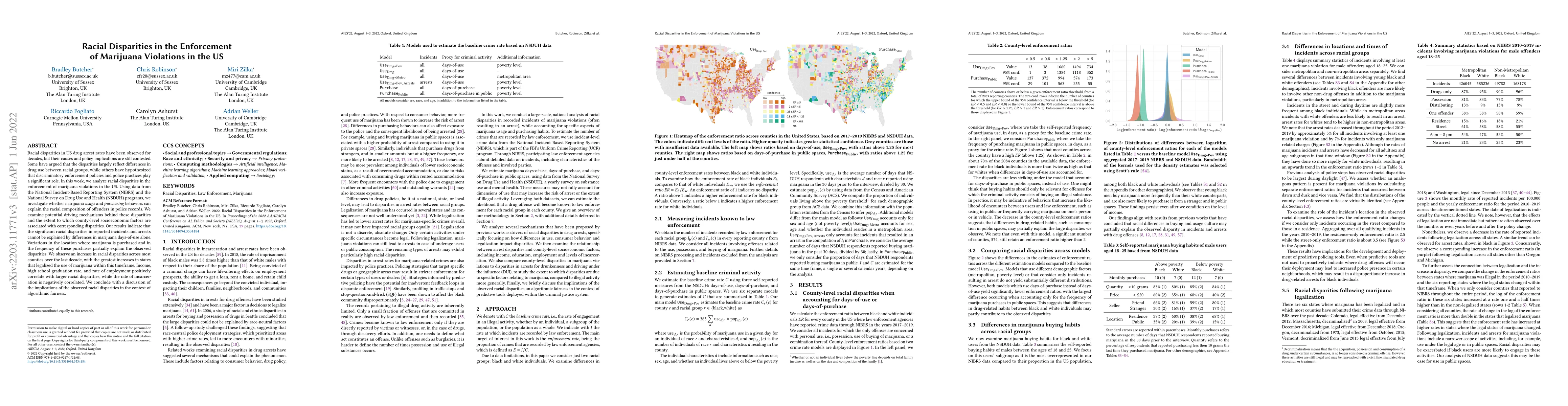 Thumbnail for Racial Disparities in the Enforcement of Marijuana Violations in the US