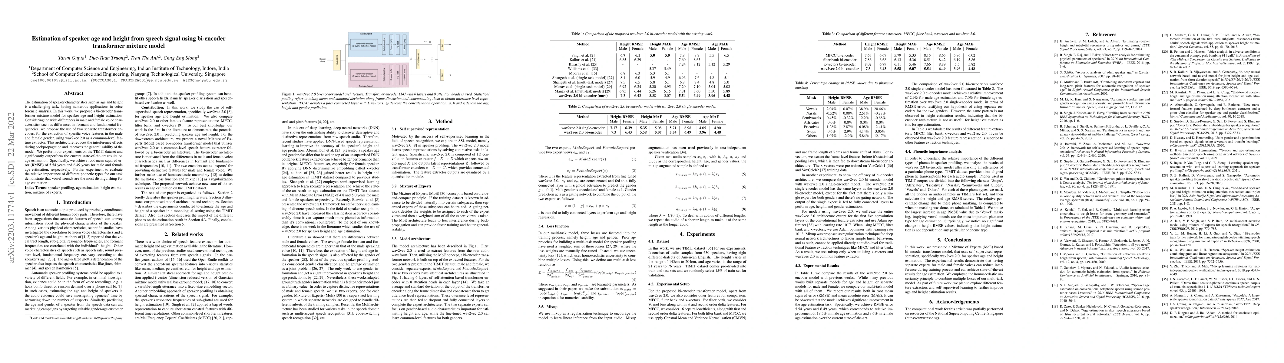 Thumbnail for Estimation of speaker age and height from speech signal using bi-encoder
  transformer mixture model