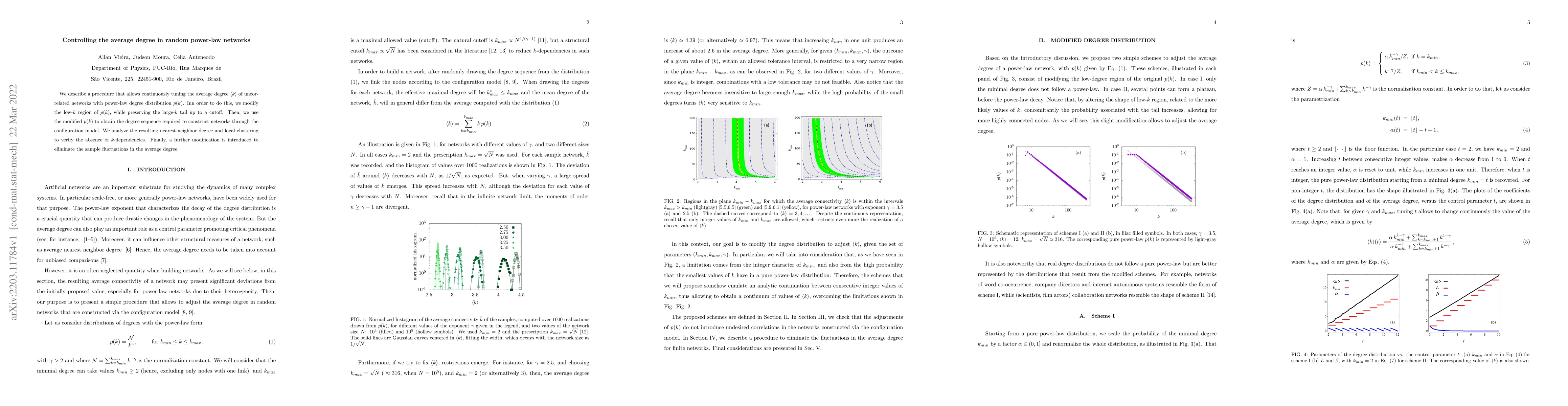 Thumbnail for Controlling the average degree in random power-law networks