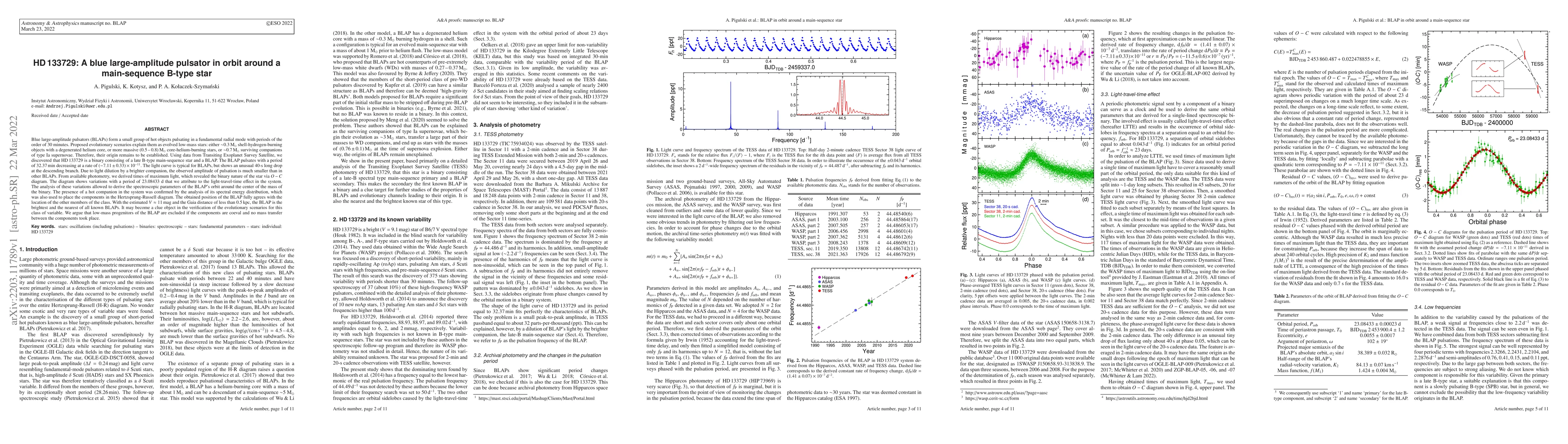 Thumbnail for HD 133729: A blue large-amplitude pulsator in orbit around a
  main-sequence B-type star