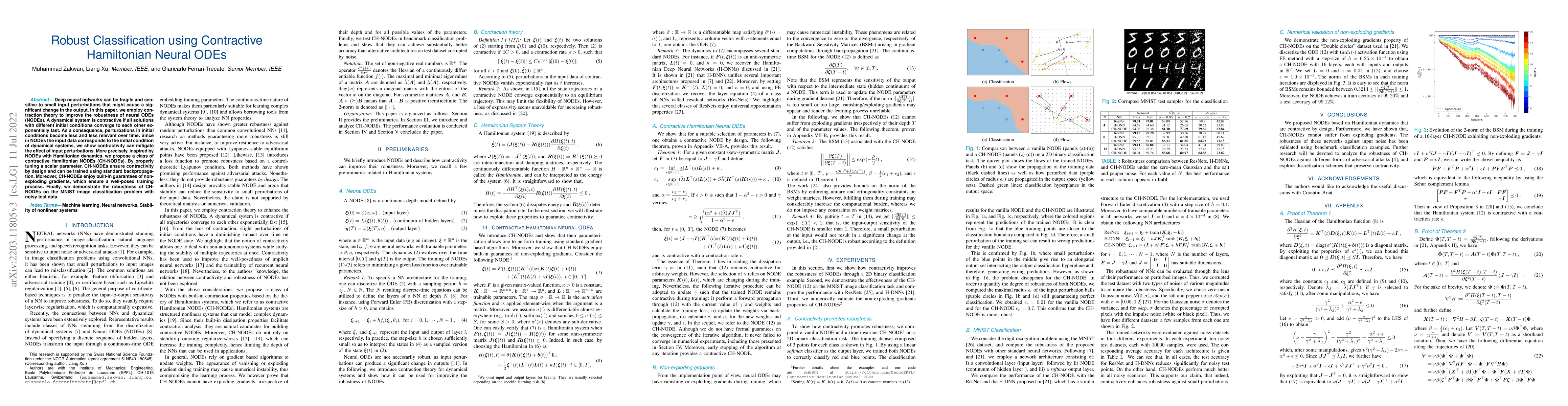 Thumbnail for Robust Classification using Contractive Hamiltonian Neural ODEs