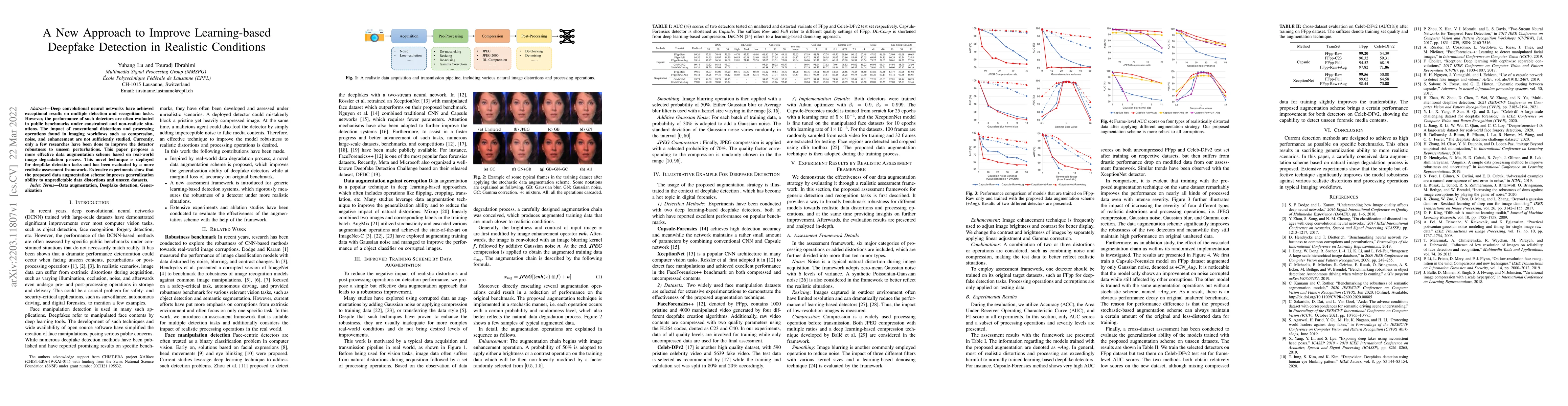 Thumbnail for A New Approach to Improve Learning-based Deepfake Detection in Realistic
  Conditions