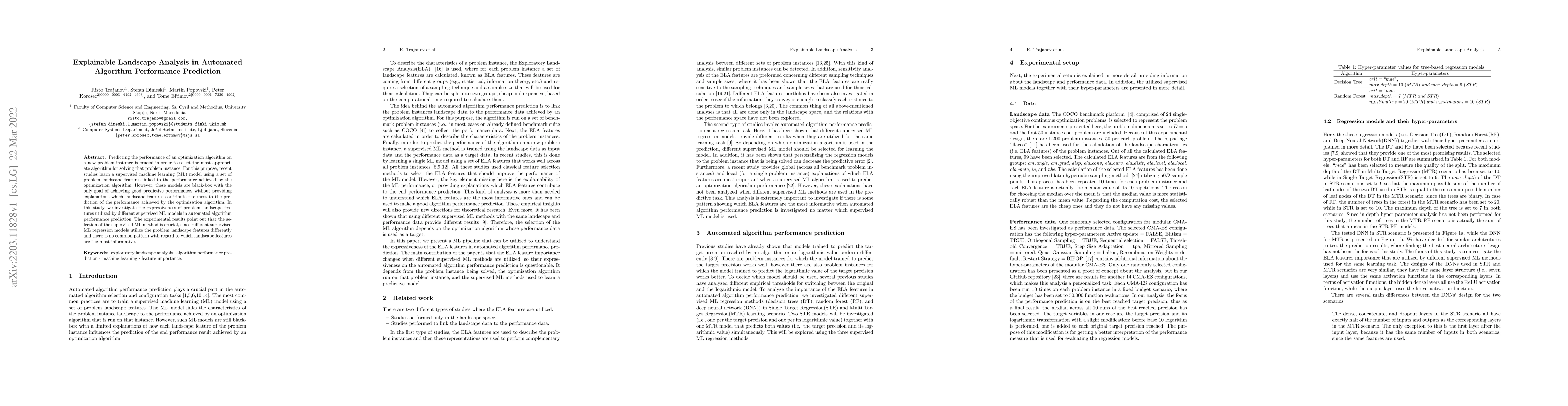 Thumbnail for Explainable Landscape Analysis in Automated Algorithm Performance
  Prediction