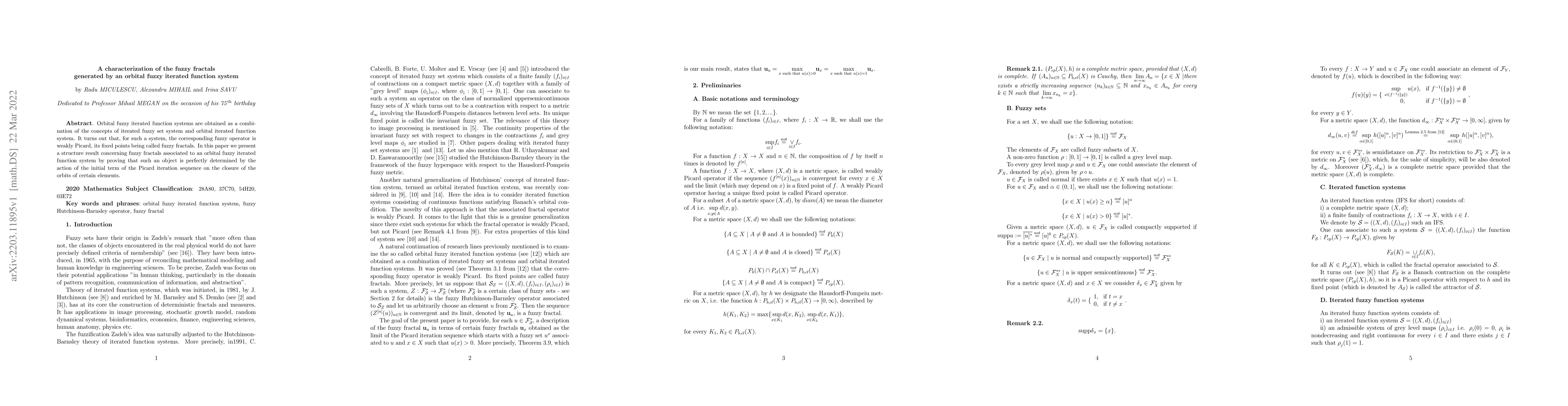 Thumbnail for A characterization of the fuzzy fractals generated by an orbital fuzzy
  iterated function system