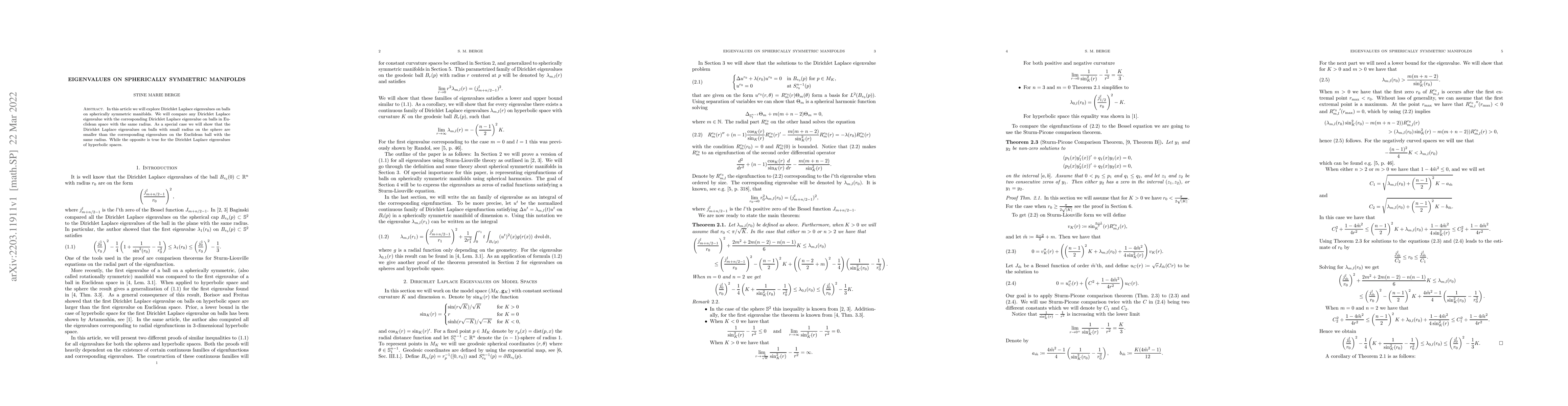 Thumbnail for Eigenvalues on Spherically Symmetric Manifolds