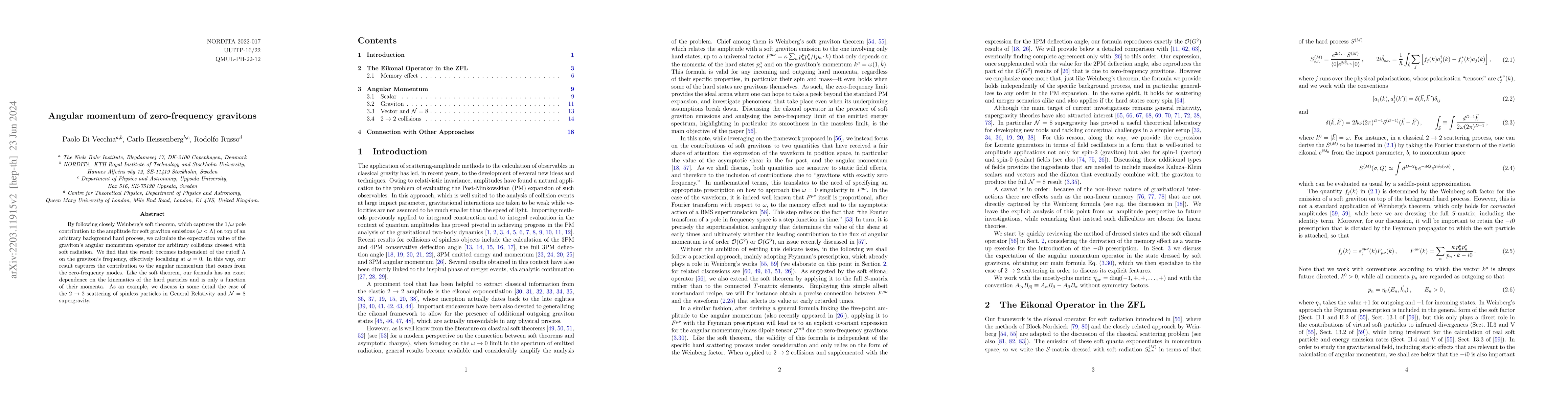 Thumbnail for Angular momentum of zero-frequency gravitons