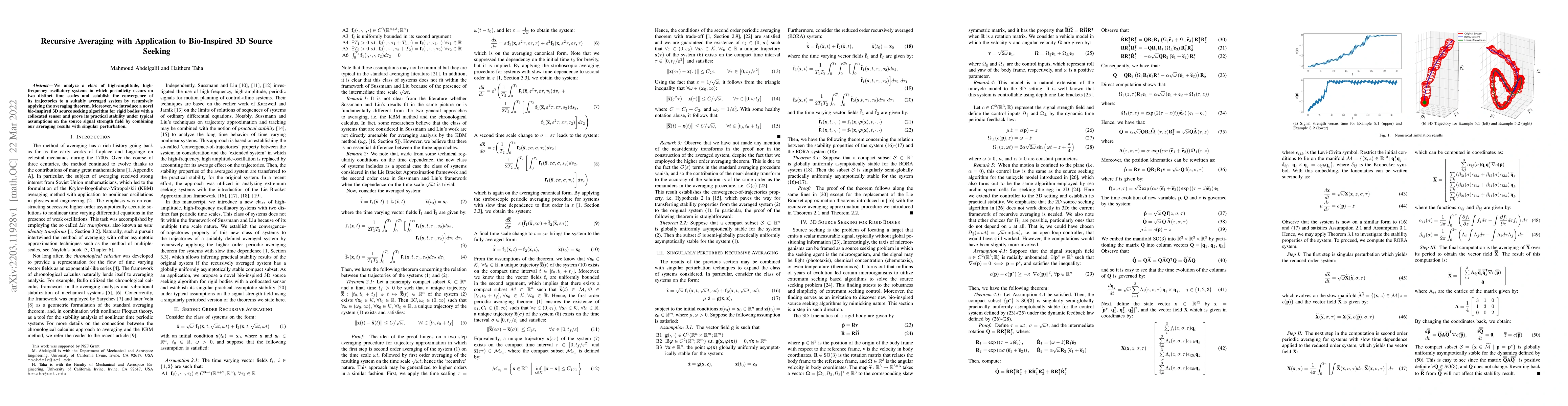Thumbnail for Recursive Averaging with Application to Bio-Inspired 3D Source Seeking