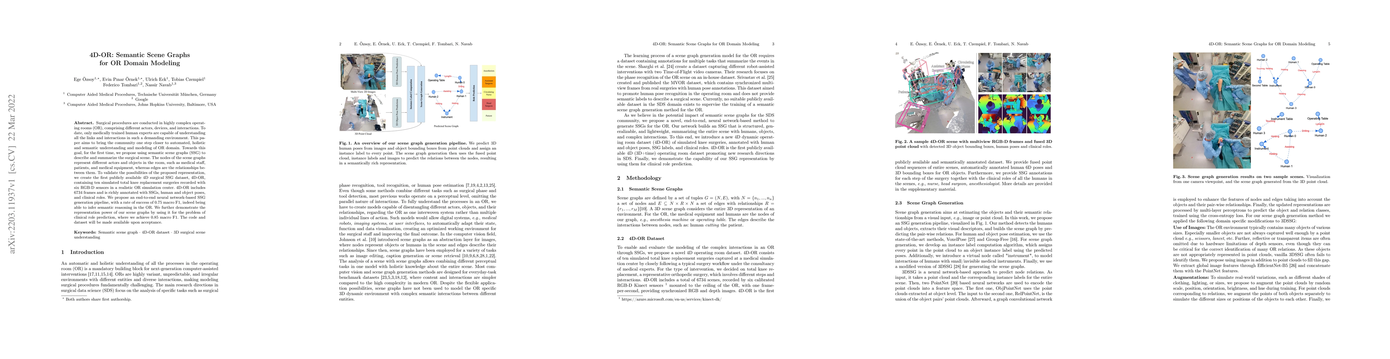 Thumbnail for 4D-OR: Semantic Scene Graphs for OR Domain Modeling