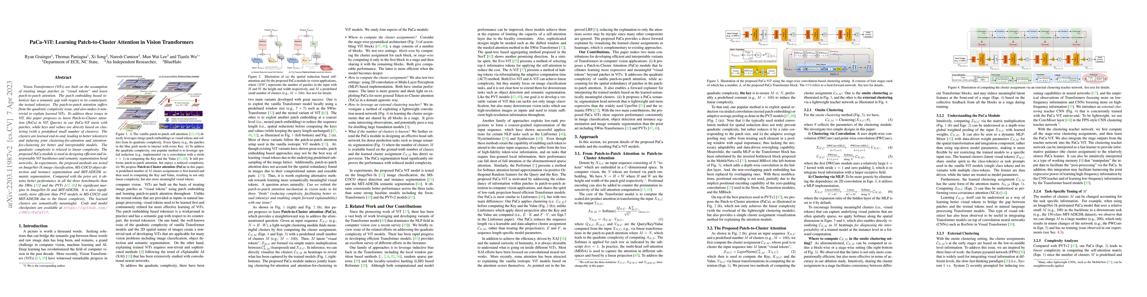 Thumbnail for PaCa-ViT: Learning Patch-to-Cluster Attention in Vision Transformers