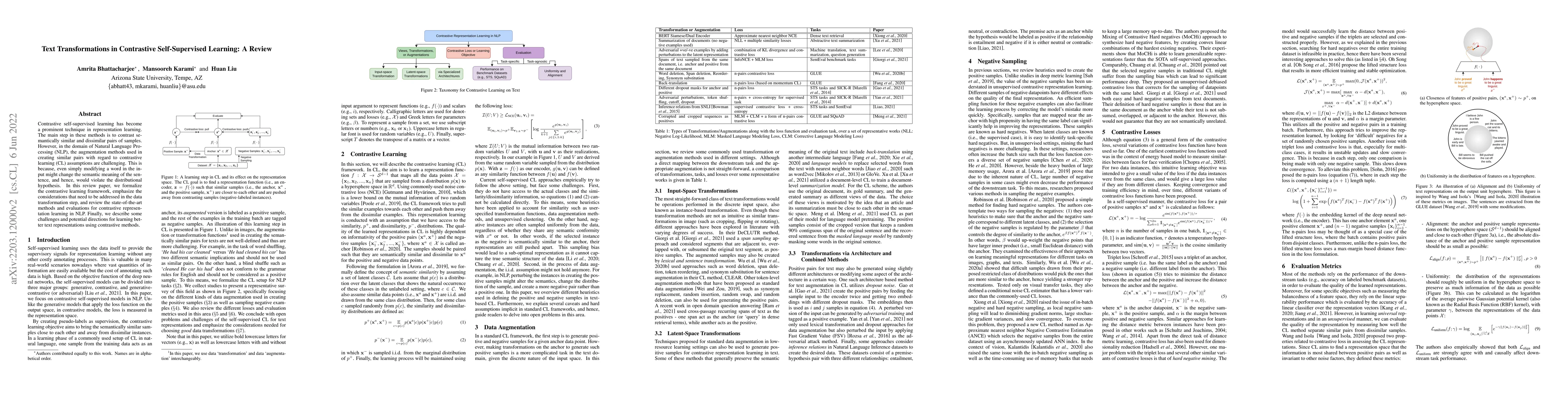 Thumbnail for Text Transformations in Contrastive Self-Supervised Learning: A Review
