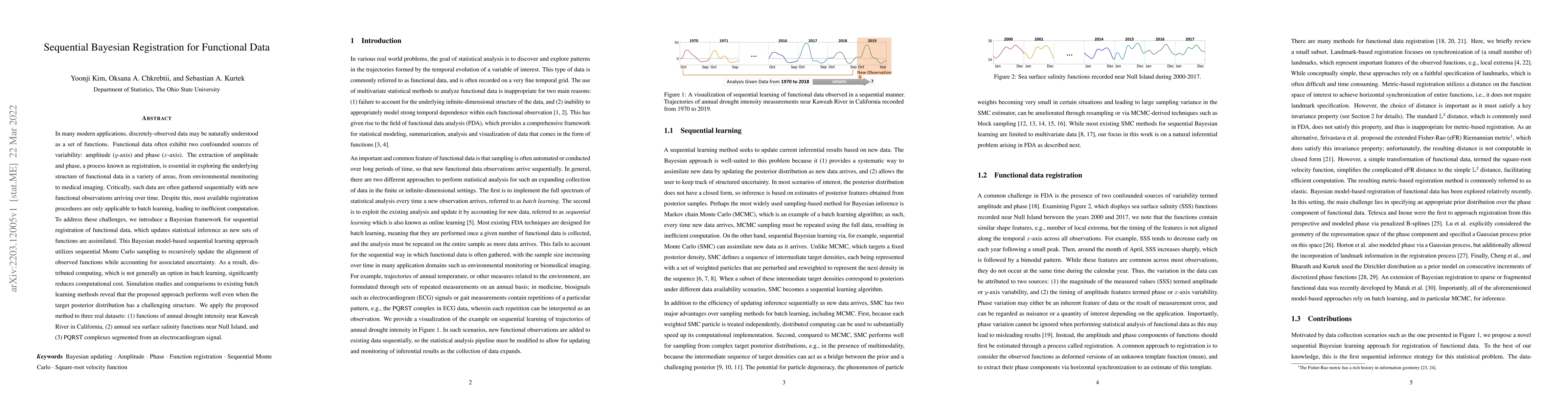 Thumbnail for Sequential Bayesian Registration for Functional Data