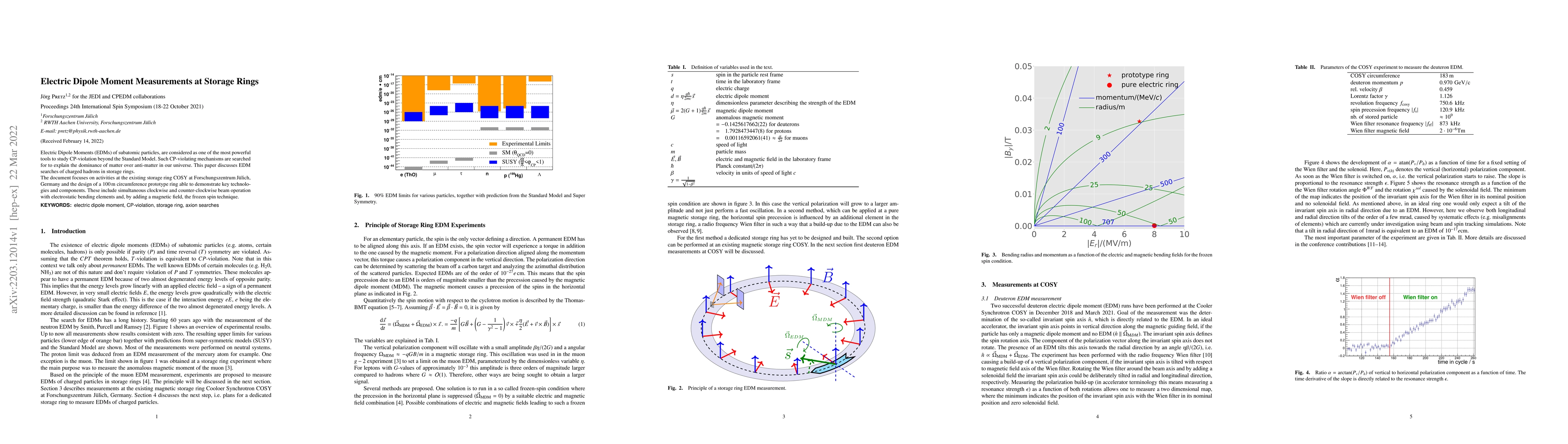 Thumbnail for Electric Dipole Moment Measurements at Storage Rings