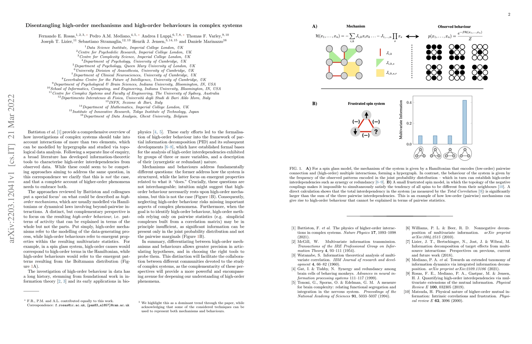 Thumbnail for Disentangling high-order mechanisms and high-order behaviours in complex
  systems