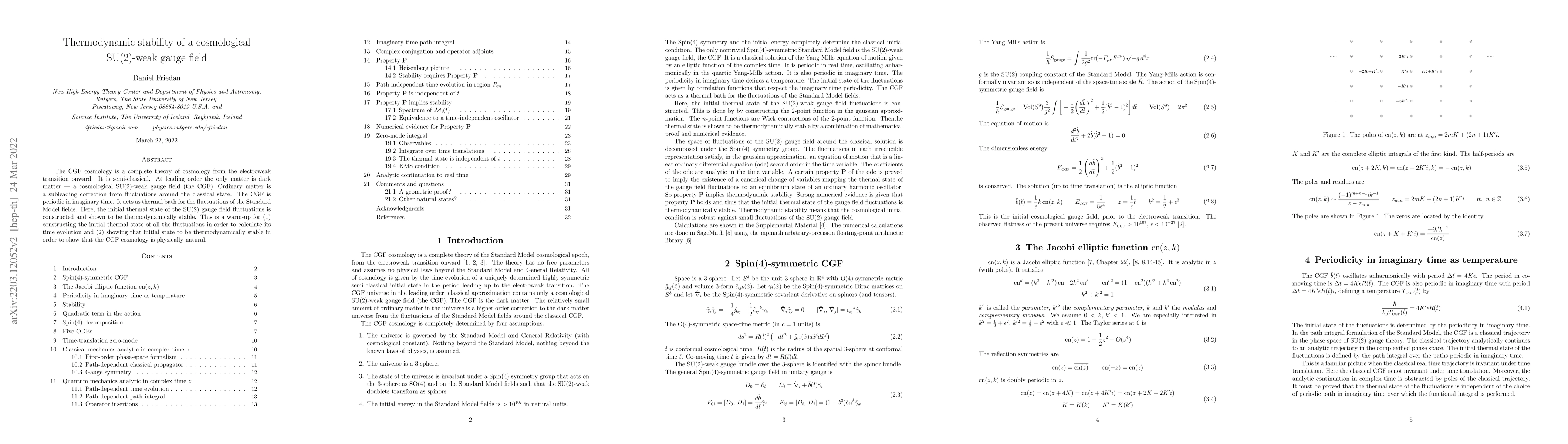Thumbnail for Thermodynamic stability of a cosmological SU(2)-weak gauge field