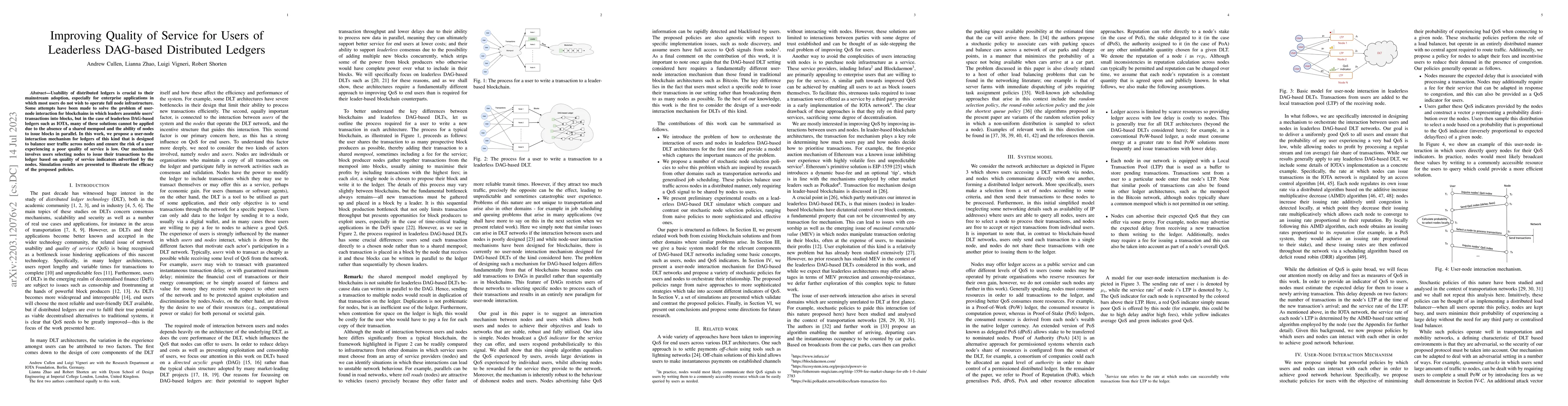 Thumbnail for Improving Quality of Service for Users of DAG-based Distributed Ledgers