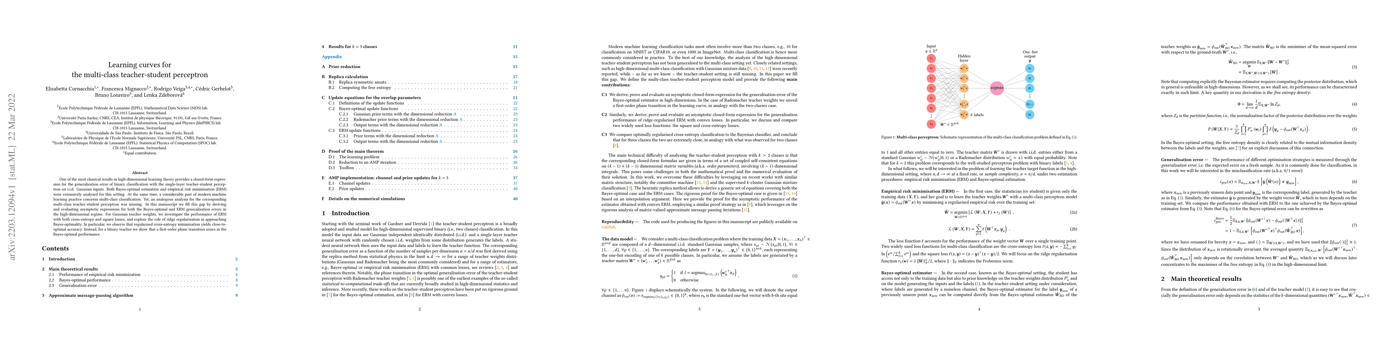 Thumbnail for Learning curves for the multi-class teacher-student perceptron
