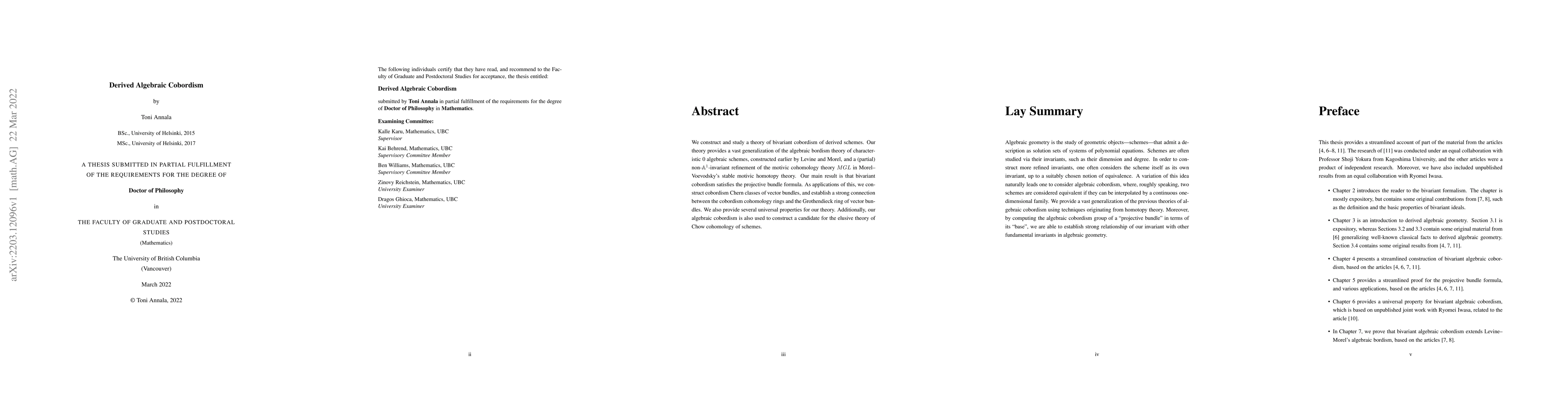 Thumbnail for Derived Algebraic Cobordism