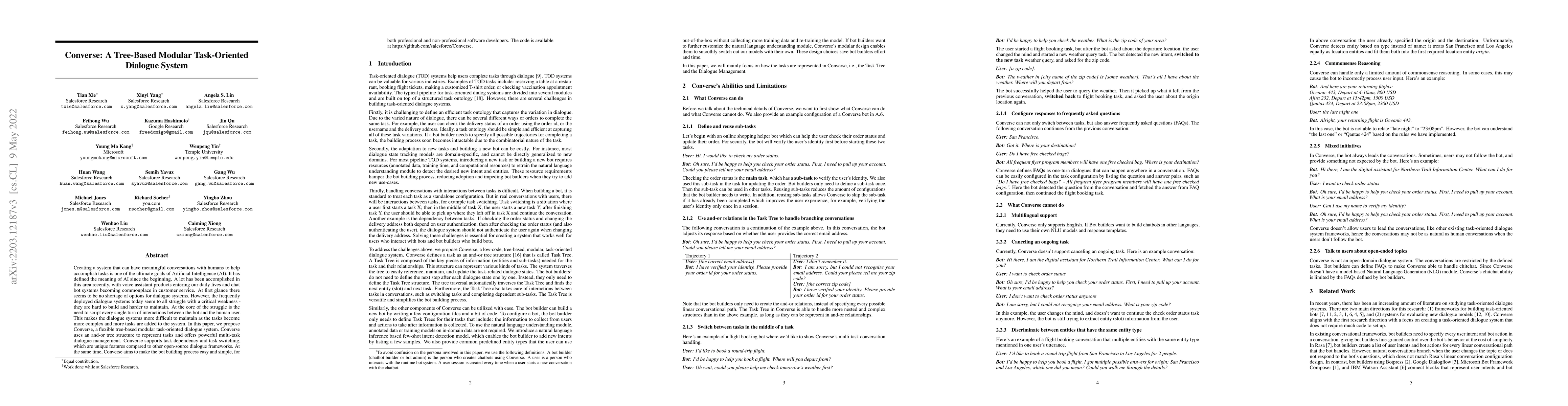 Thumbnail for Converse: A Tree-Based Modular Task-Oriented Dialogue System