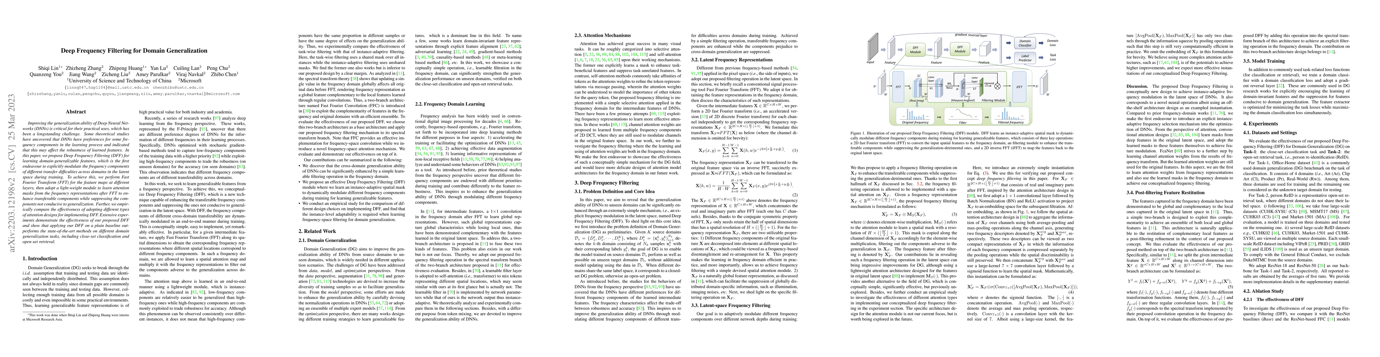 Thumbnail for Deep Frequency Filtering for Domain Generalization