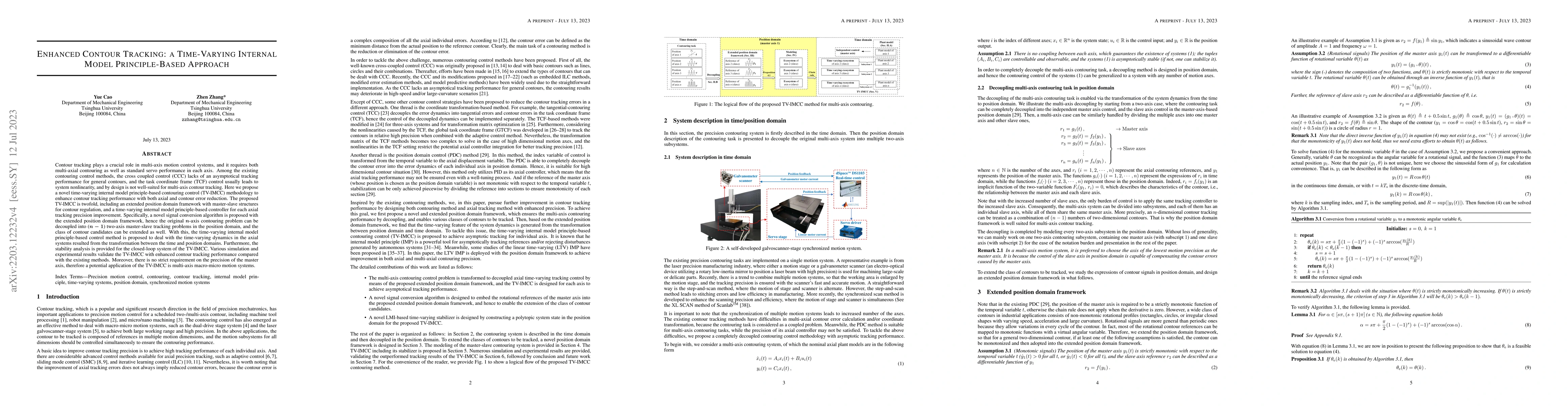 Thumbnail for Enhanced Contour Tracking: a Time-Varying Internal Model Principle-Based
  Approach