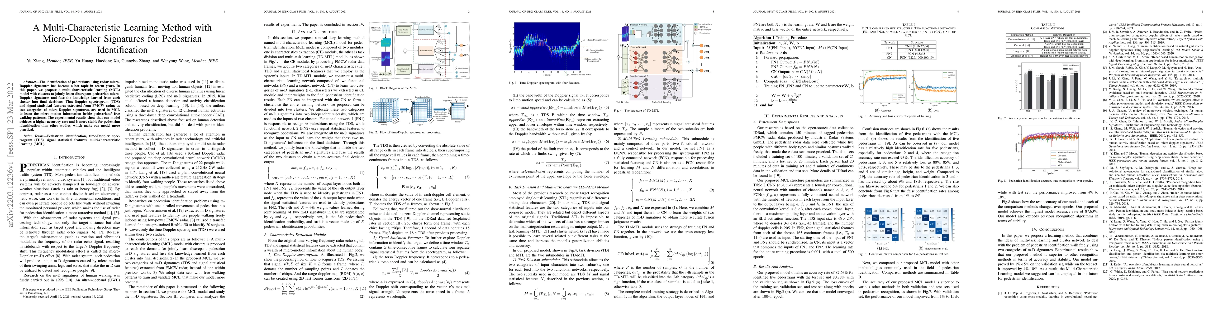 Thumbnail for A Multi-Characteristic Learning Method with Micro-Doppler Signatures for
  Pedestrian Identification