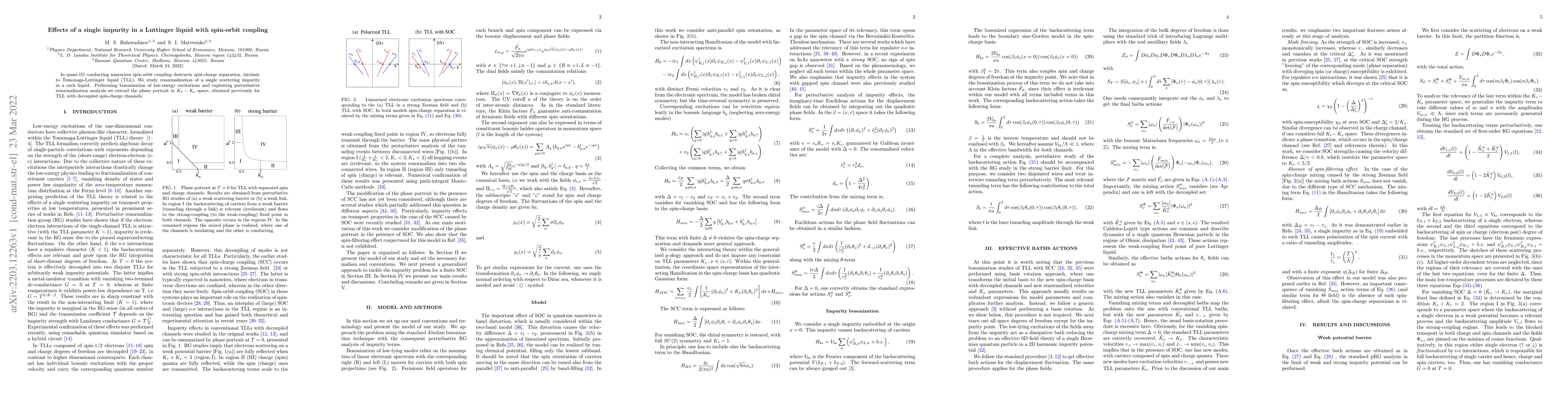 Thumbnail for Effects of a single impurity in a Luttinger liquid with spin-orbit
  coupling