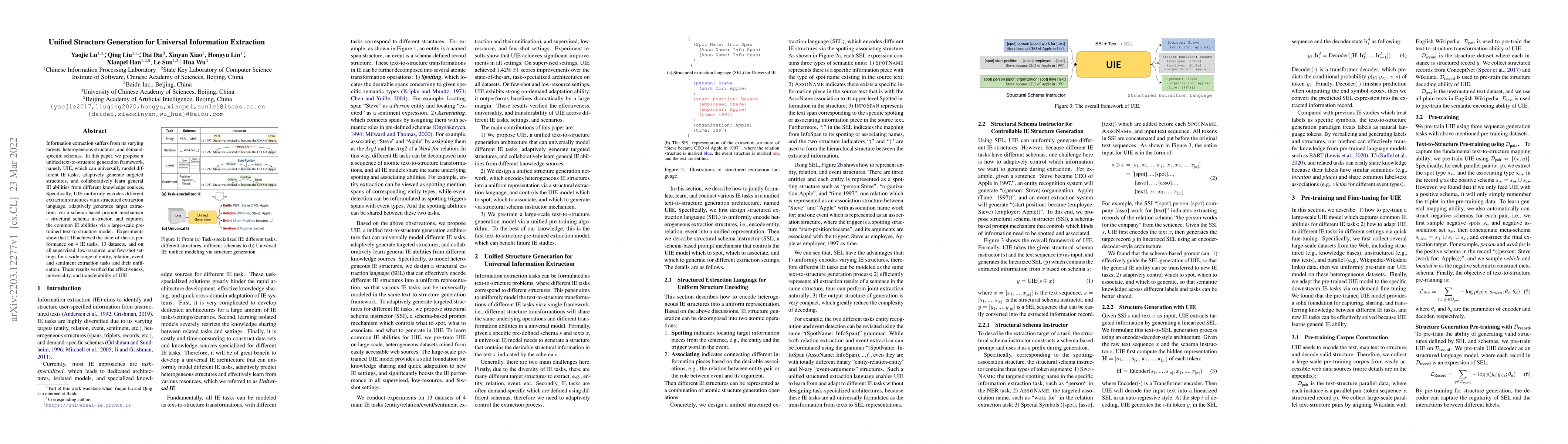 Thumbnail for Unified Structure Generation for Universal Information Extraction