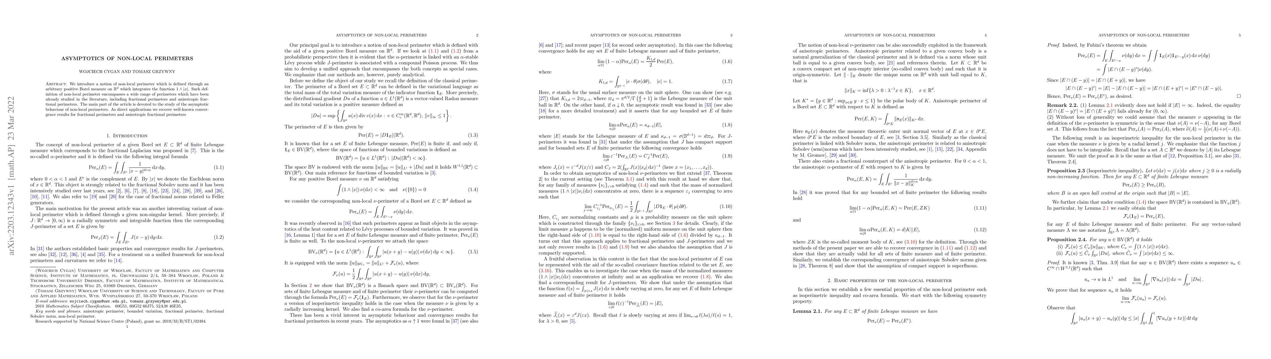 Thumbnail for Asymptotics of non-local perimeters