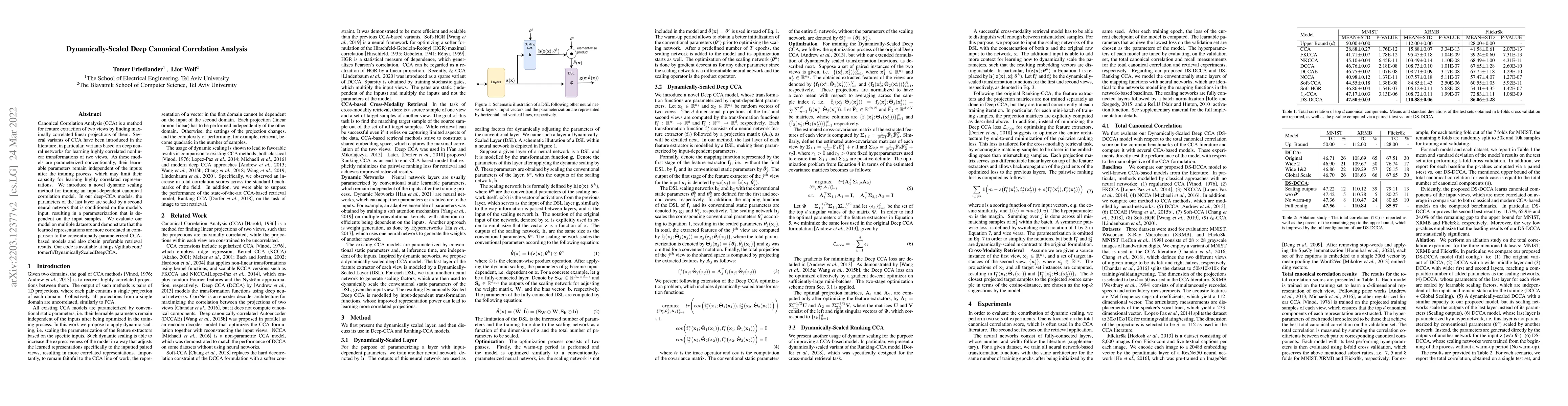 Thumbnail for Dynamically-Scaled Deep Canonical Correlation Analysis
