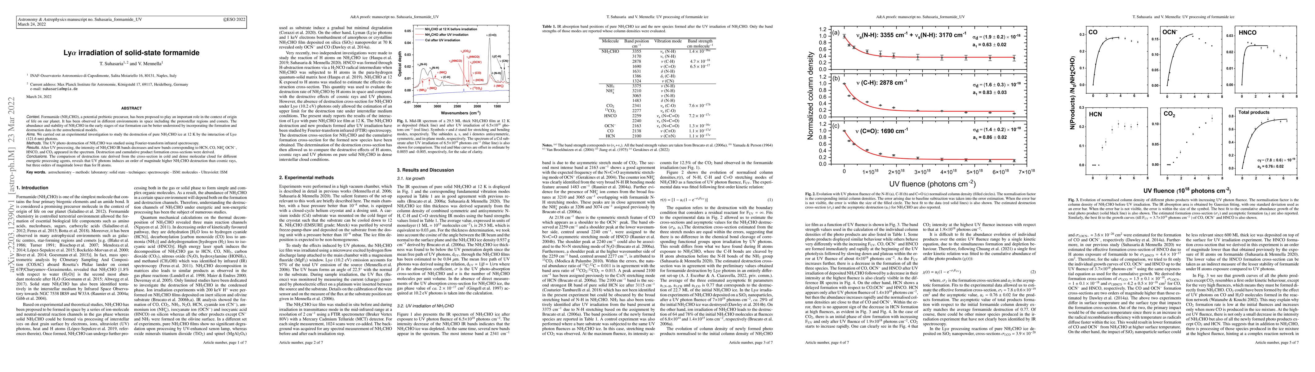 Thumbnail for Ly{\alpha} irradiation of solid-state formamide