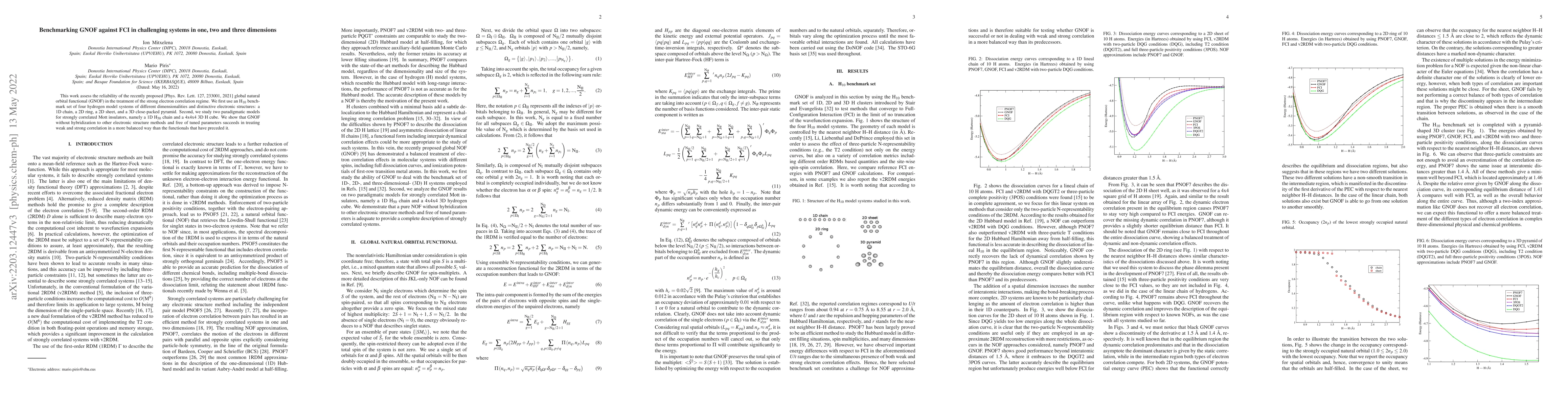 Thumbnail for Benchmarking GNOF against FCI in challenging systems in one, two and
  three dimensions