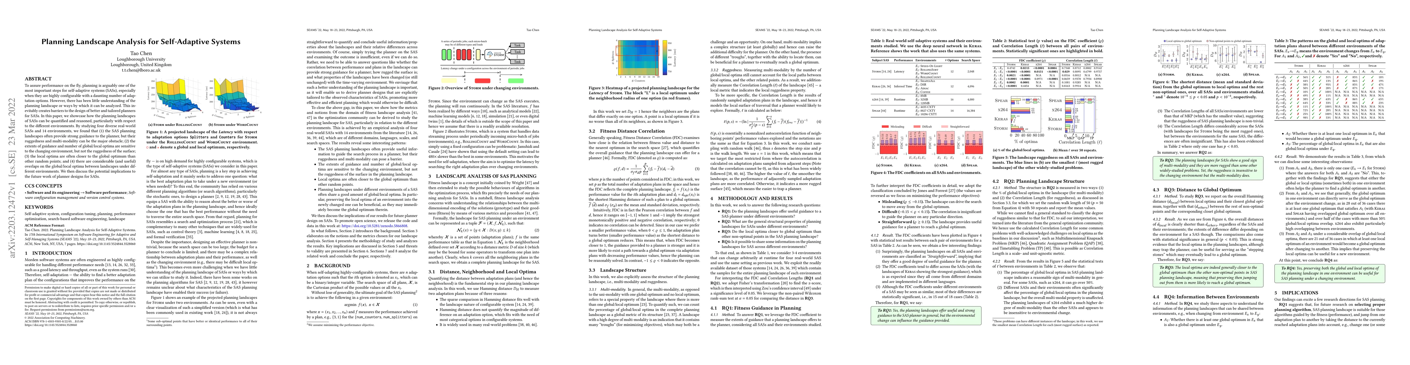 Thumbnail for Planning Landscape Analysis for Self-Adaptive Systems
