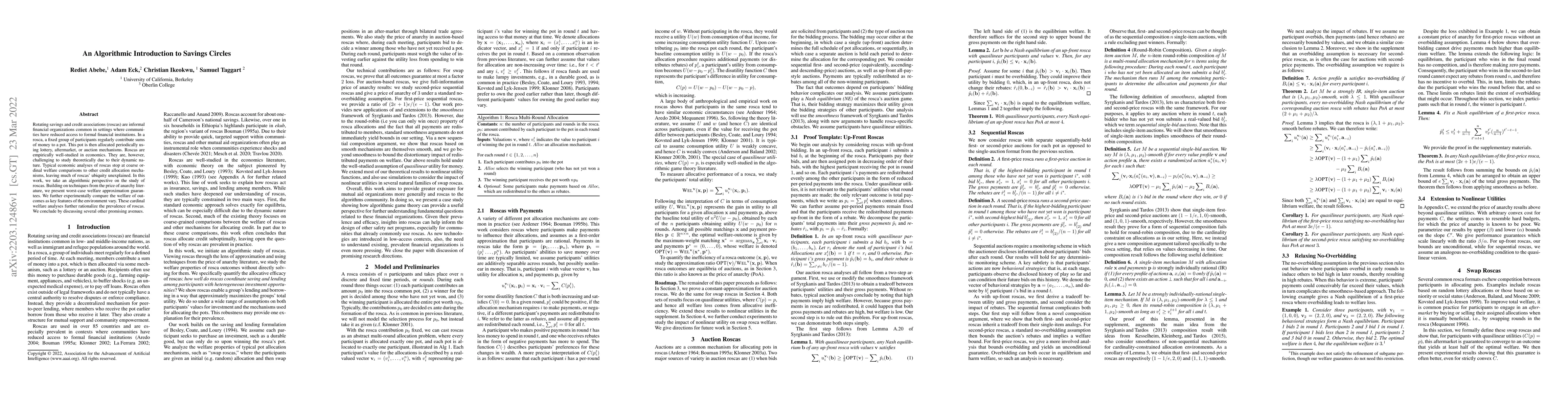 Thumbnail for An Algorithmic Introduction to Savings Circles
