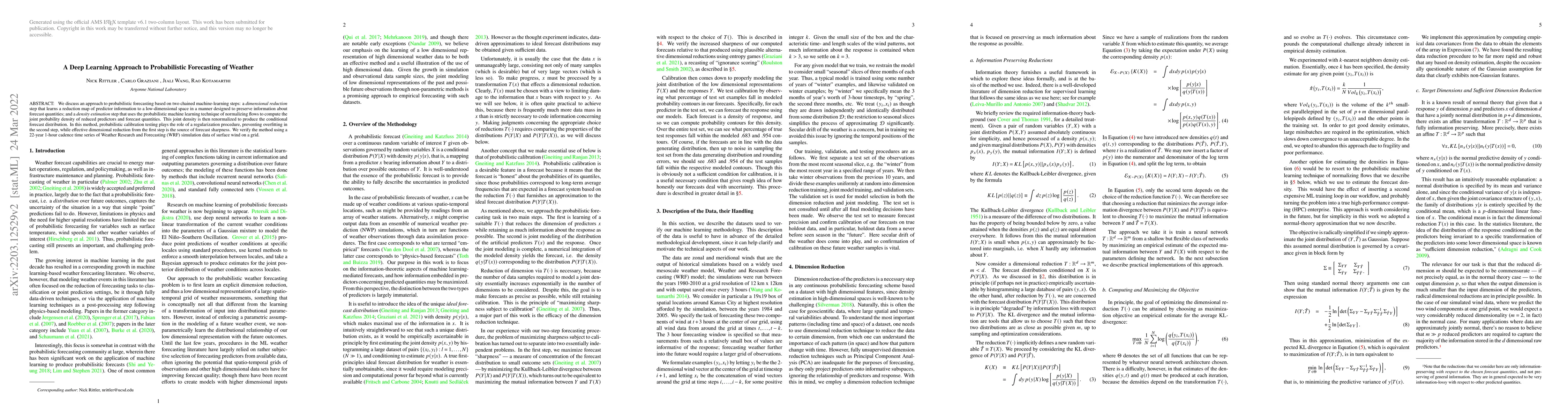 Thumbnail for A Deep Learning Approach to Probabilistic Forecasting of Weather
